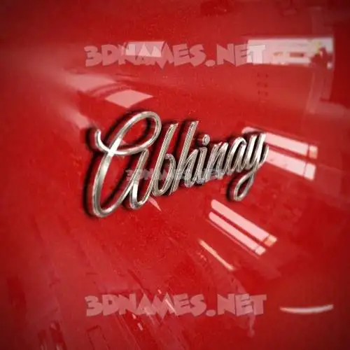 abhinay in Car Paint style - 3D name wallpaper