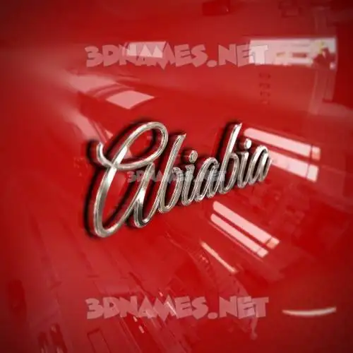 abiabia in Car Paint style - 3D name wallpaper abiabia in Car Paint style - 3D name wallpaper