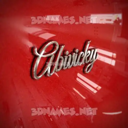 abivicky in Car Paint style - 3D name wallpaper