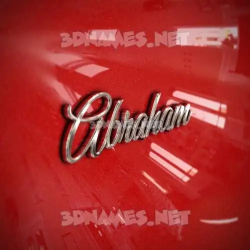 abraham in Car Paint style - 3D name wallpaper abraham in Car Paint style - 3D name wallpaper