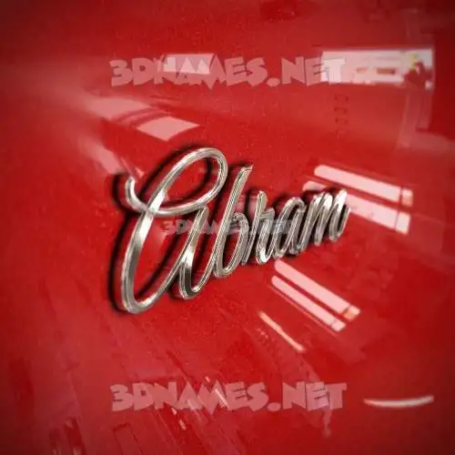 abram in Car Paint style - 3D name wallpaper abram in Car Paint style - 3D name wallpaper