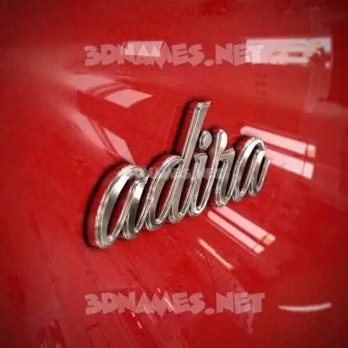 adira in Car Paint style - 3D name wallpaper