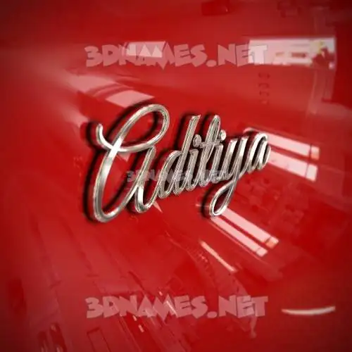 aditiya in Car Paint style - 3D name wallpaper