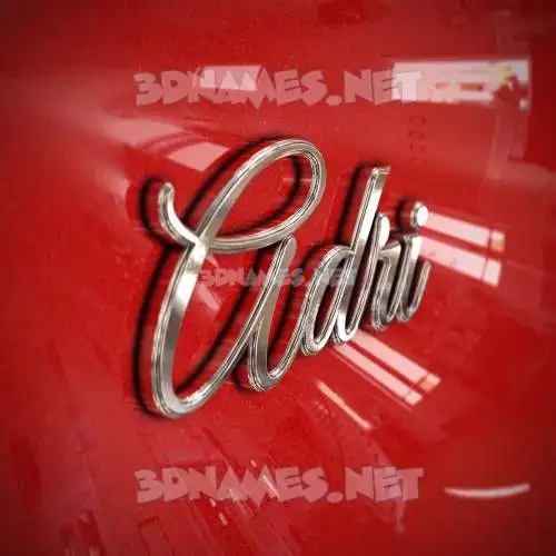 adri in Car Paint style - 3D name wallpaper