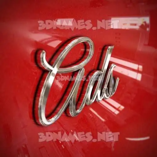 ads in Car Paint style - 3D name wallpaper