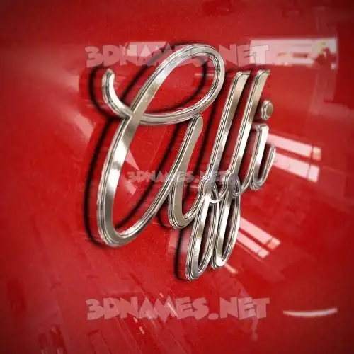 affi in Car Paint style - 3D name wallpaper