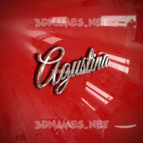 agustina in Car Paint style - 3D name wallpaper agustina in Car Paint style - 3D name wallpaper