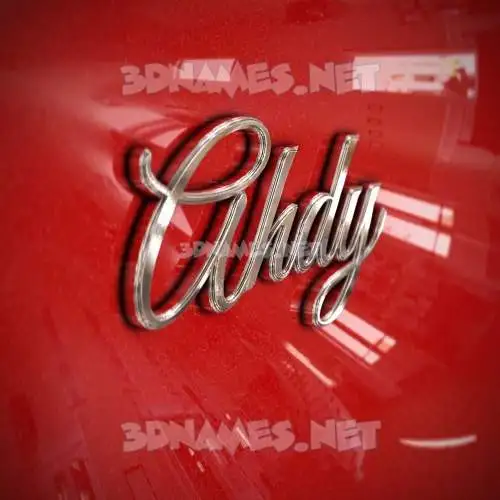 ahdy in Car Paint style - 3D name wallpaper ahdy in Car Paint style - 3D name wallpaper