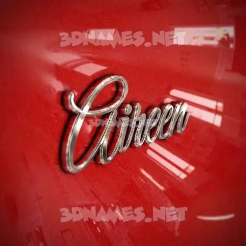 aireen in Car Paint style - 3D name wallpaper