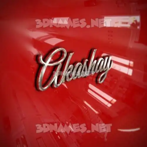 akashay in Car Paint style - 3D name wallpaper
