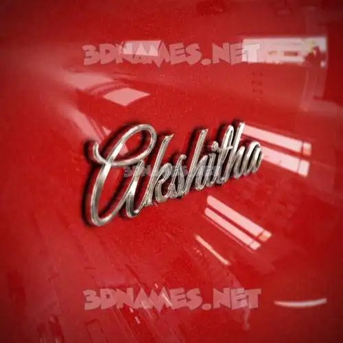 akshitha in Car Paint style - 3D name wallpaper