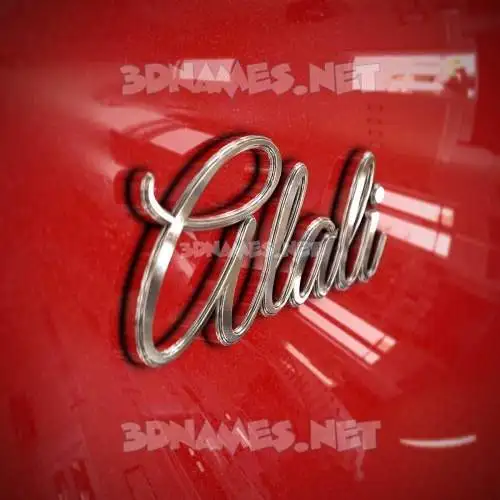 alali in Car Paint style - 3D name wallpaper