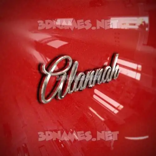 alannah in Car Paint style - 3D name wallpaper alannah in Car Paint style - 3D name wallpaper