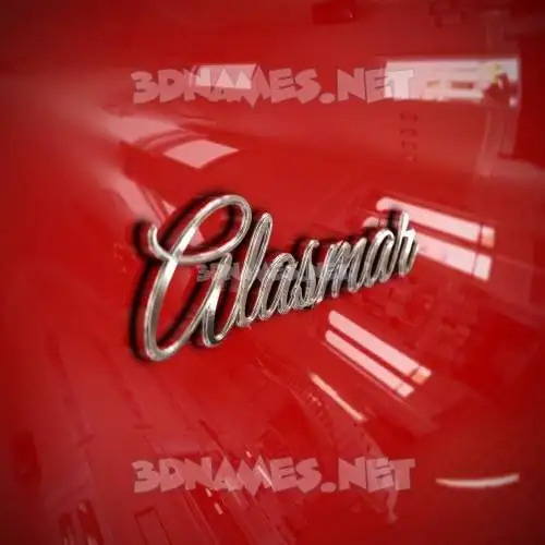 alasmar in Car Paint style - 3D name wallpaper