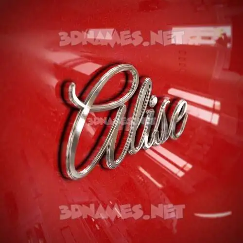 alise in Car Paint style - 3D name wallpaper alise in Car Paint style - 3D name wallpaper