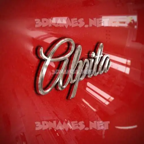 alpita in Car Paint style - 3D name wallpaper alpita in Car Paint style - 3D name wallpaper