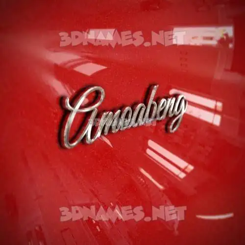 amoabeng in Car Paint style - 3D name wallpaper