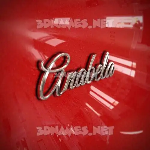 anabela in Car Paint style - 3D name wallpaper anabela in Car Paint style - 3D name wallpaper