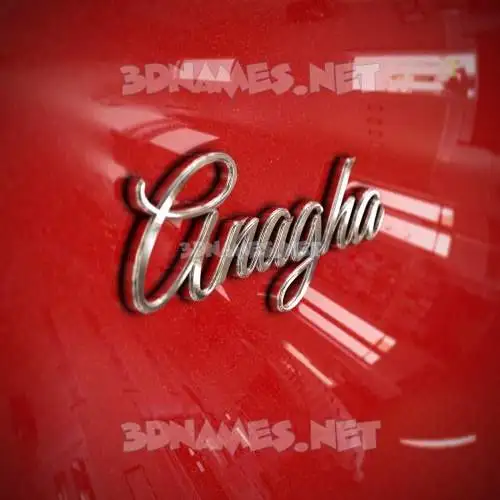 anagha in Car Paint style - 3D name wallpaper