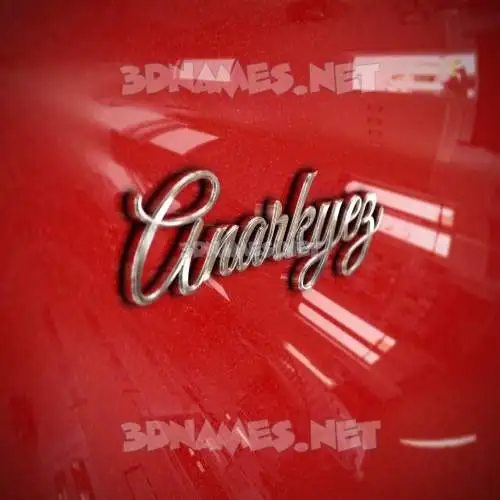 anarkyez in Car Paint style - 3D name wallpaper anarkyez in Car Paint style - 3D name wallpaper