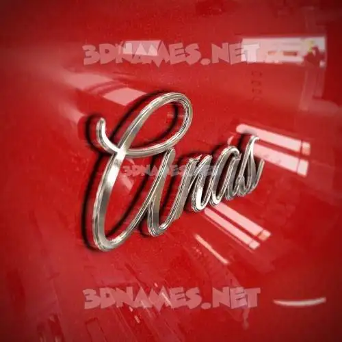 anas in Car Paint style - 3D name wallpaper