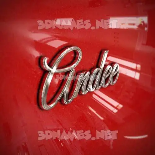 andee in Car Paint style - 3D name wallpaper