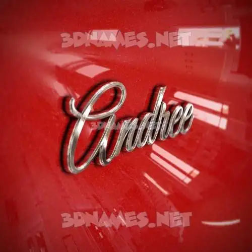 andree in Car Paint style - 3D name wallpaper andree in Car Paint style - 3D name wallpaper