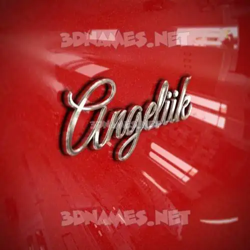 angeliik in Car Paint style - 3D name wallpaper angeliik in Car Paint style - 3D name wallpaper