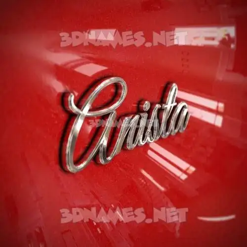 anista in Car Paint style - 3D name wallpaper anista in Car Paint style - 3D name wallpaper
