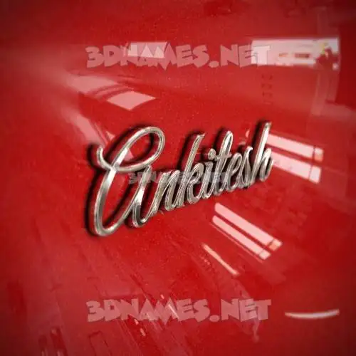 ankitesh in Car Paint style - 3D name wallpaper