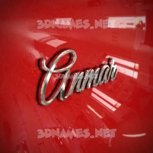 anmar in Car Paint style - 3D name wallpaper