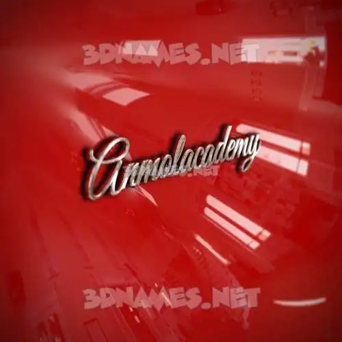 anmolacademy in Car Paint style - 3D name wallpaper