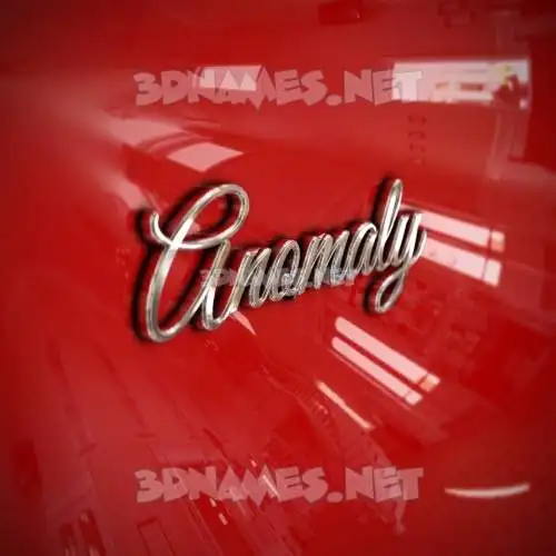 anomaly in Car Paint style - 3D name wallpaper