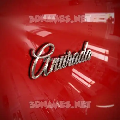 anurada in Car Paint style - 3D name wallpaper