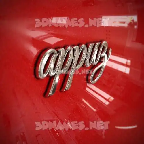 appuz in Car Paint style - 3D name wallpaper appuz in Car Paint style - 3D name wallpaper