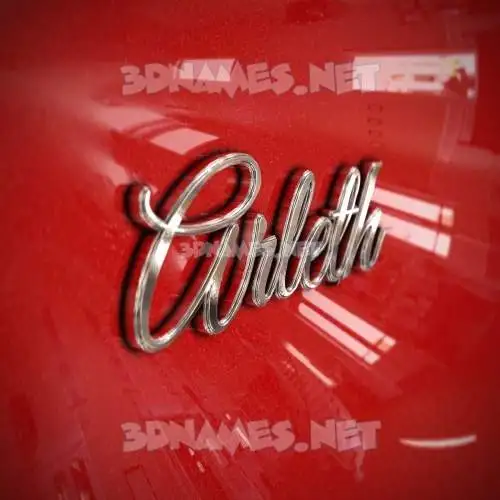arleth in Car Paint style - 3D name wallpaper arleth in Car Paint style - 3D name wallpaper