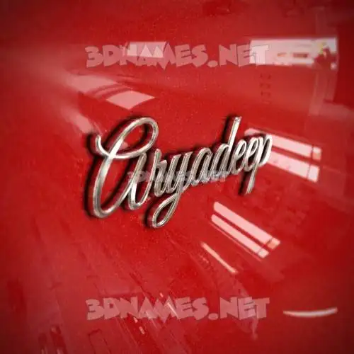 aryadeep in Car Paint style - 3D name wallpaper