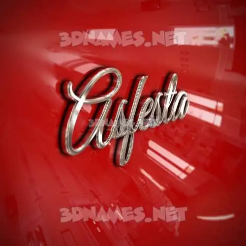 asfesta in Car Paint style - 3D name wallpaper asfesta in Car Paint style - 3D name wallpaper