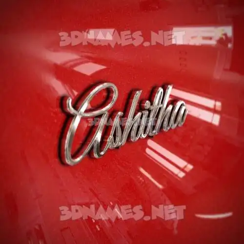 ashitha in Car Paint style - 3D name wallpaper