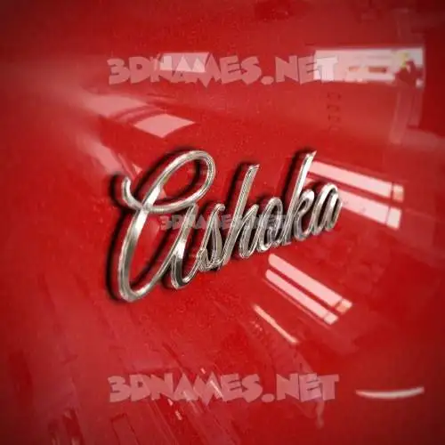 ashoka in Car Paint style - 3D name wallpaper ashoka in Car Paint style - 3D name wallpaper