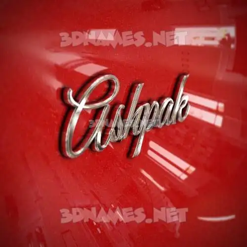 ashpak in Car Paint style - 3D name wallpaper