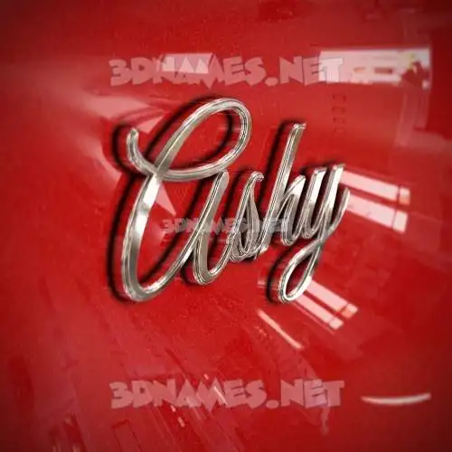 ashy in Car Paint style - 3D name wallpaper ashy in Car Paint style - 3D name wallpaper