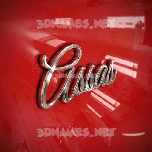 assas in Car Paint style - 3D name wallpaper