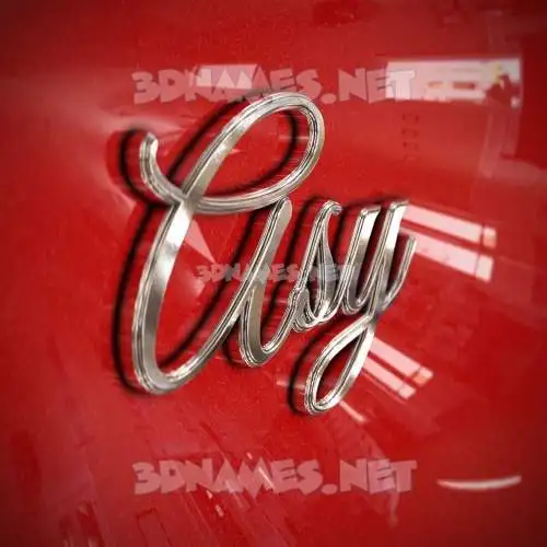 asy in Car Paint style - 3D name wallpaper