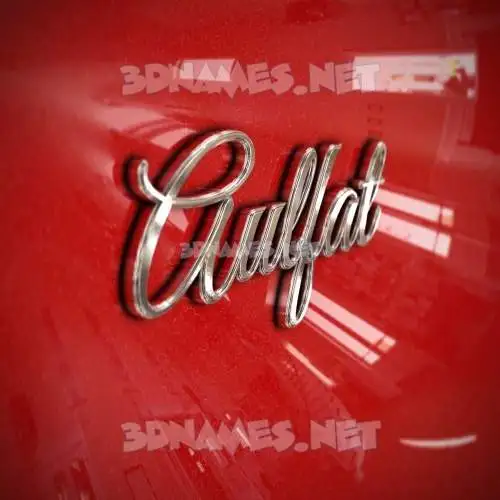 aulfat in Car Paint style - 3D name wallpaper