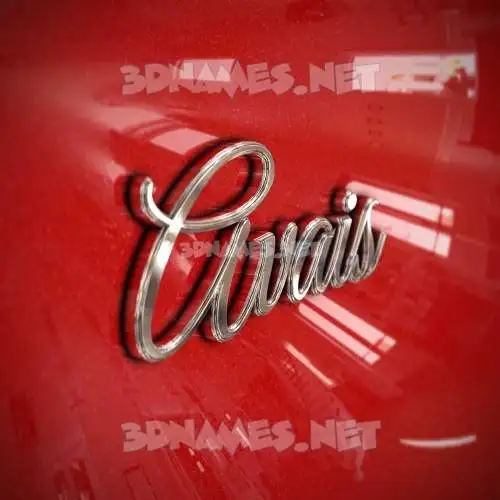 avais in Car Paint style - 3D name wallpaper