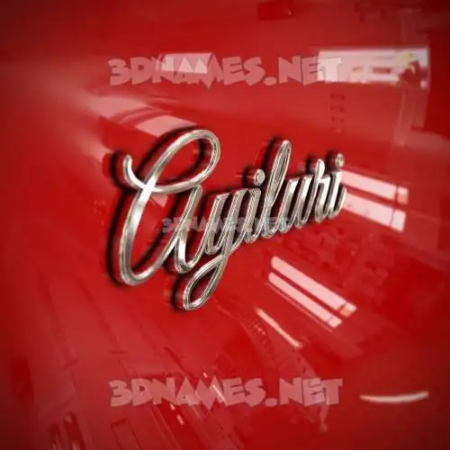 ayiluri in Car Paint style - 3D name wallpaper