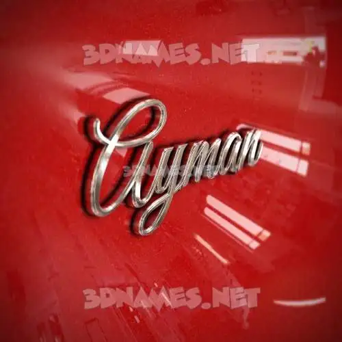 ayman in Car Paint style - 3D name wallpaper