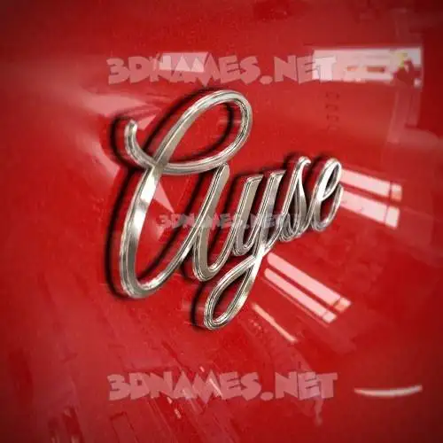 ayse in Car Paint style - 3D name wallpaper