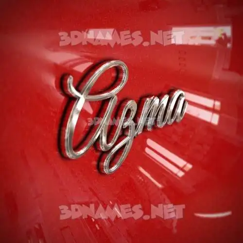 azma in Car Paint style - 3D name wallpaper azma in Car Paint style - 3D name wallpaper